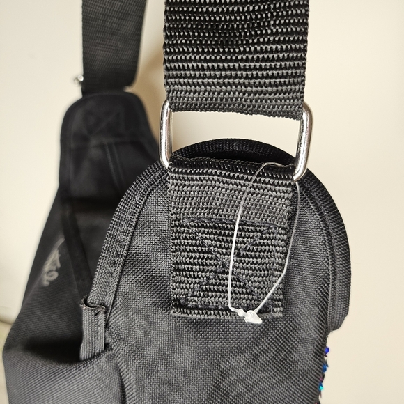 Justice Blue Silver Pink Purple Sequin Messenger Bag Glitter Letter R Initial - Picture 12 of 15